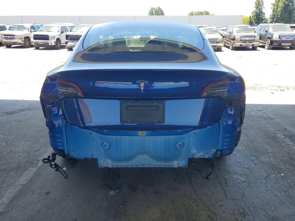 2021 Tesla Model 3 VIN 5YJ3E1EA0MF943146 COPART salvage auction — REAR END, CA - SALVAGE CERTIFICATE, sold $5,100 on 2026-07-02 (photo 6)