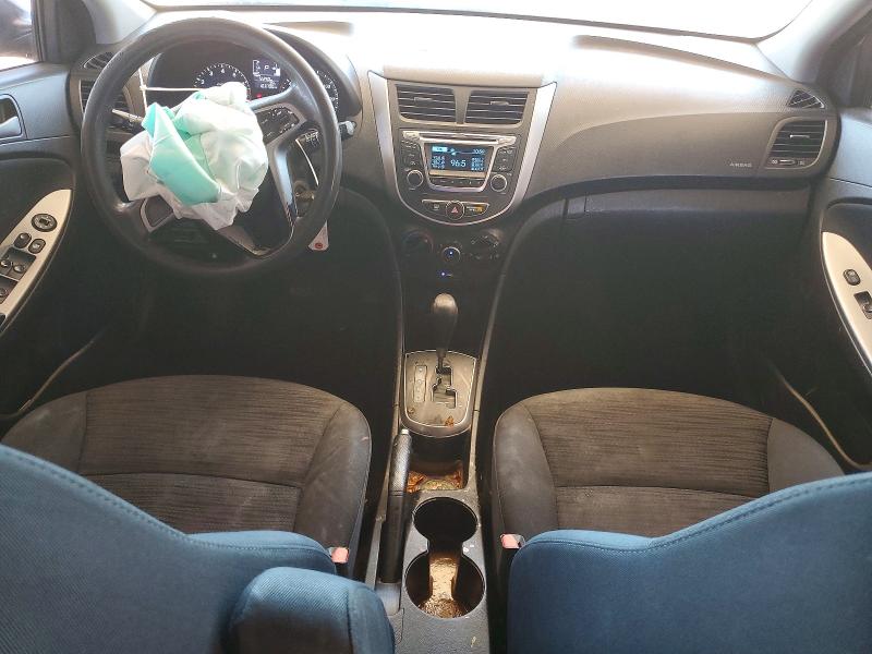 2016 Hyundai Accent VIN KMHCT5AE2GU289974 COPART salvage auction — FRONT END, Az - Cert Of Title - Salvage, sold $925 on 2026-07-02 (photo 8)