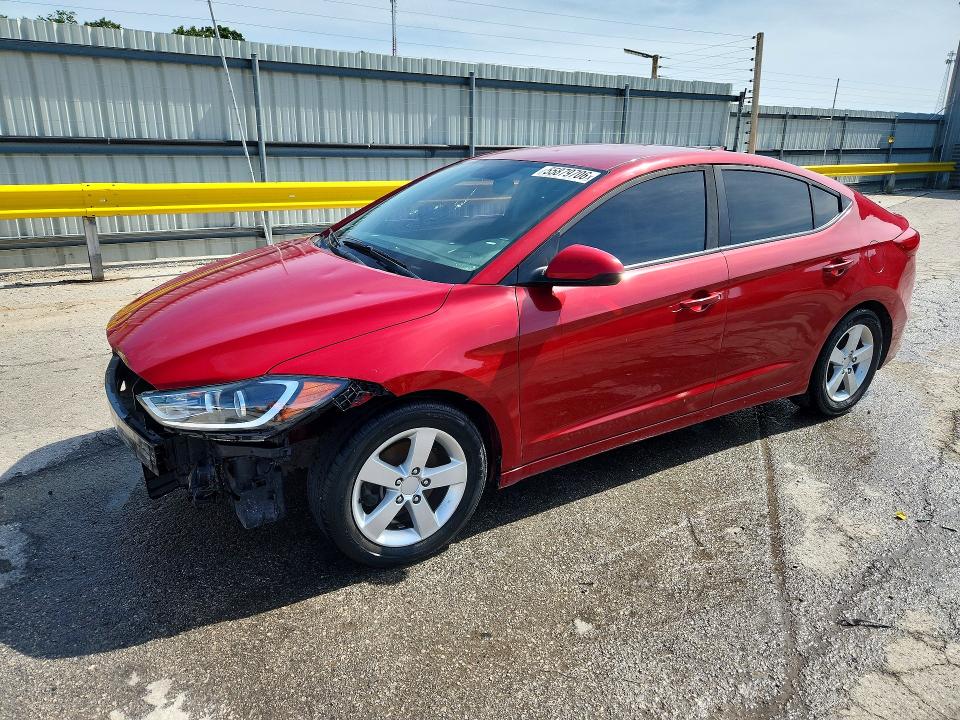 2017 Hyundai Elantra VIN KMHD74LF0HU103519 COPART salvage auction — FRONT END, Mo - Salvage Certificate Of Title, sold $1,450 on 2026-07-03 (photo 1)