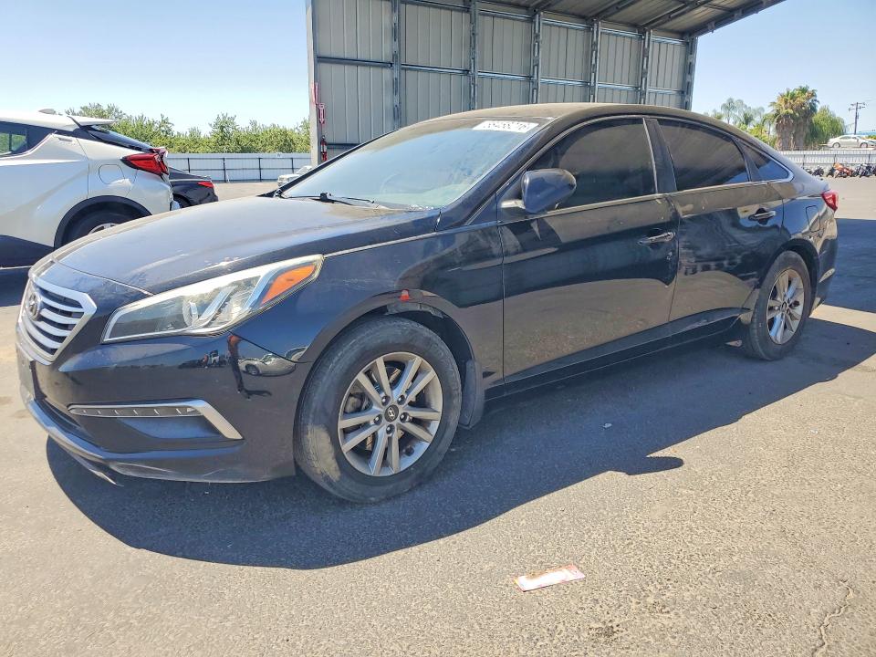 2015 Hyundai Sonata VIN 5NPE24AF0FH189724 COPART salvage auction — VANDALISM, Ca - Salvage Certificate, sold $1,350 on 2026-07-02 (photo 1)