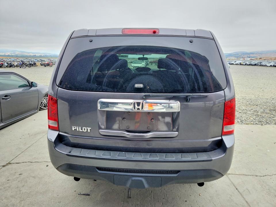 2014 Honda Pilot VIN 5FNYF3H2XEB020967 COPART salvage auction — FRONT END, Ca - Salvage Certificate, sold $1,100 on 2026-07-02 (photo 6)