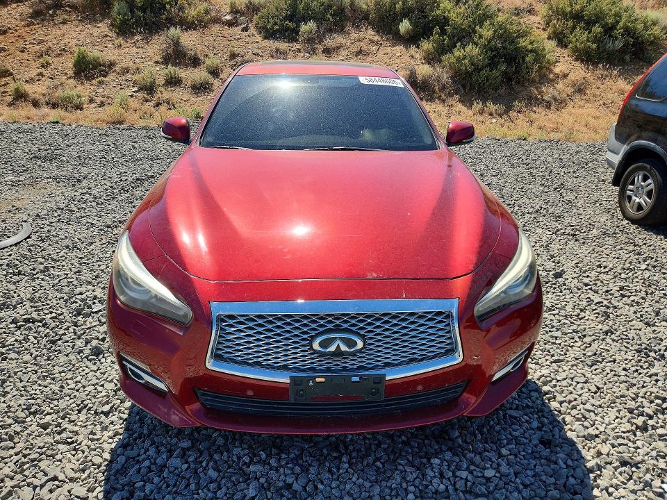 2014 Infiniti Q50 VIN JN1BV7AP5EM675974 COPART salvage auction — FRONT END, Nv - Salvage Title, sold $3,050 on 2026-07-02 (photo 5)