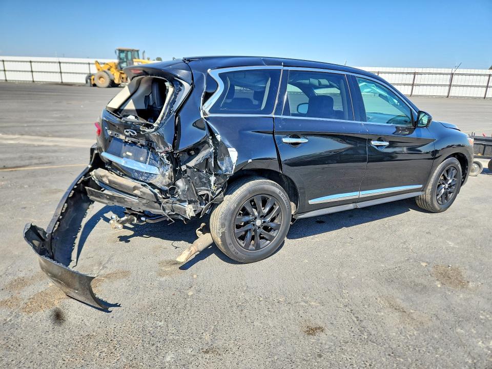 2013 Infiniti Jx VIN 5N1AL0MM6DC314003 COPART salvage auction — REAR END, CA - SALVAGE CERTIFICATE, sold $875 on 2026-07-02 (photo 3)