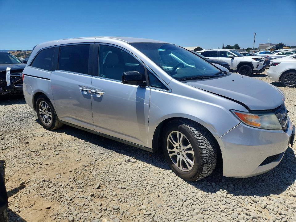 2012 Honda Odyssey VIN 5FNRL5H47CB084455 COPART salvage auction — FRONT END, Ca - Salvage Certificate, sold $1,200 on 2026-07-02 (photo 4)