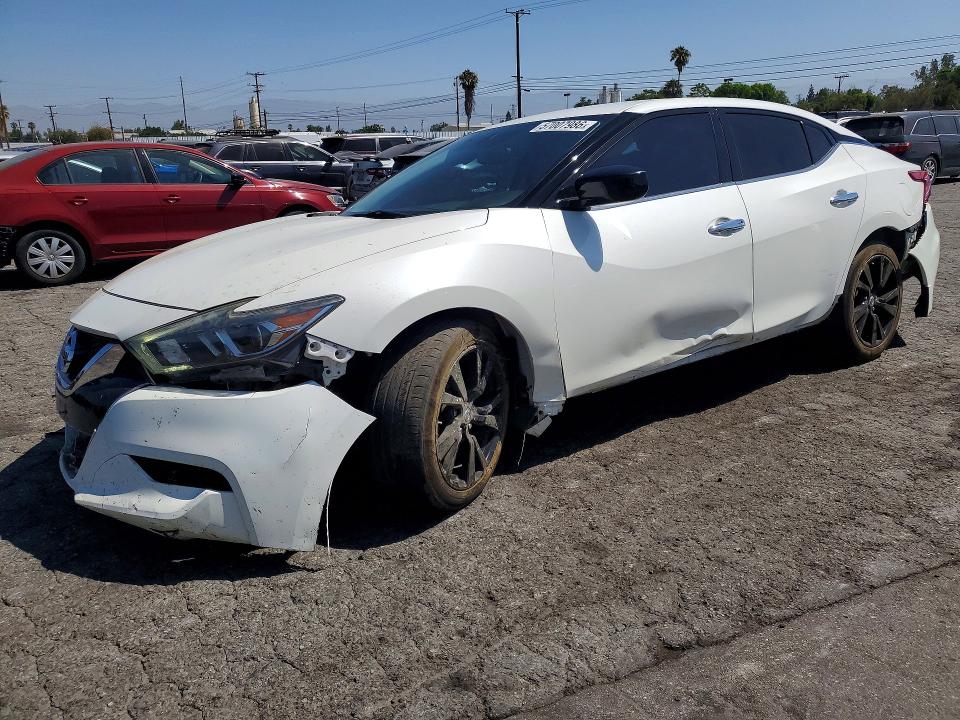 2018 Nissan Maxima VIN 1N4AA6AP7JC409487 COPART salvage auction — FRONT END, Ca - Salvage Certificate, sold $1,300 on 2026-07-02 (photo 1)