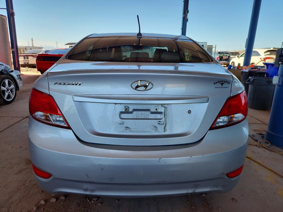 2016 Hyundai Accent VIN KMHCT4AE4GU163884 COPART salvage auction — FRONT END, Az - Cert Of Title - Salvage, sold $350 on 2026-07-02 (photo 6)