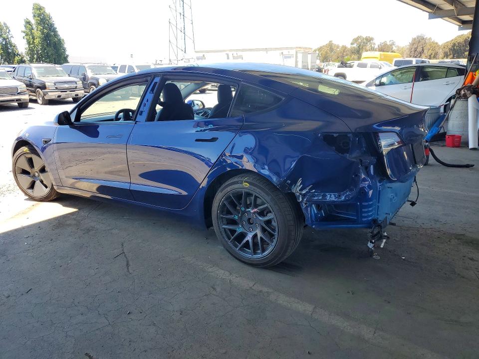 2021 Tesla Model 3 VIN 5YJ3E1EA0MF943146 COPART salvage auction — REAR END, CA - SALVAGE CERTIFICATE, sold $5,100 on 2026-07-02 (photo 2)