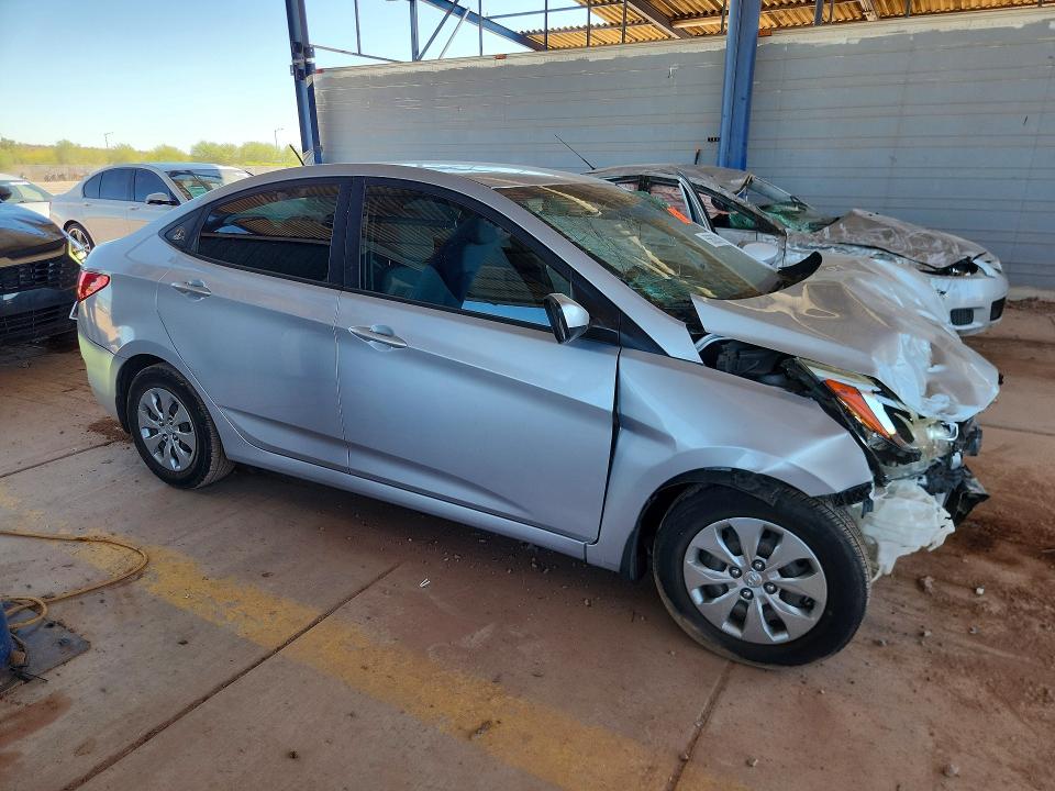 2016 Hyundai Accent VIN KMHCT4AE4GU163884 COPART salvage auction — FRONT END, Az - Cert Of Title - Salvage, sold $350 on 2026-07-02 (photo 4)