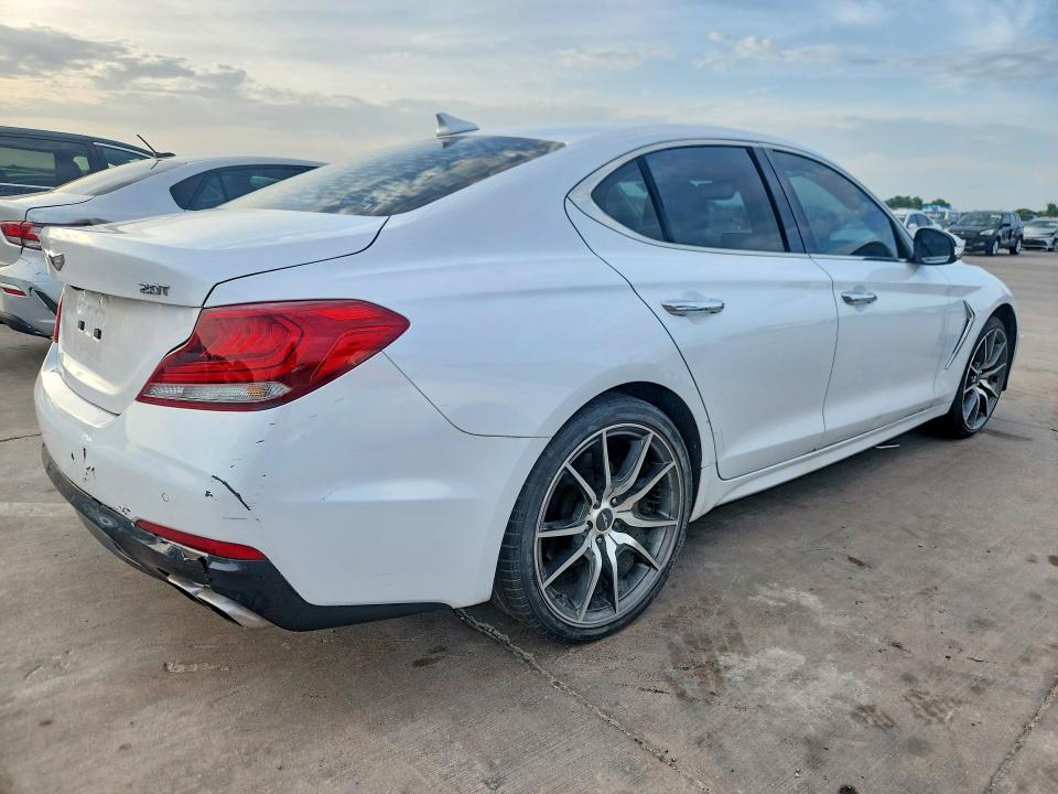 2019 Genesis G70 VIN KMTG44LAXKU022468 COPART salvage auction — REAR END, Tx - Cert Of Title-Rebuilt Salvage (P), sold $4,300 on 2026-07-02 (photo 3)