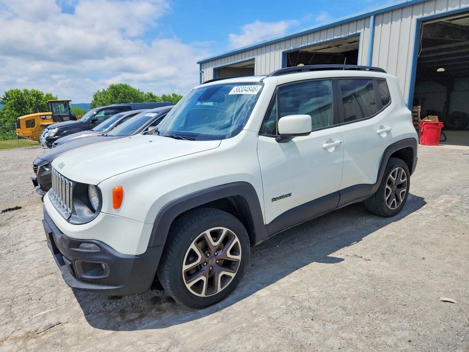 2018 Jeep Renegade VIN ZACCJBBB4JPG75558 COPART salvage auction — FRONT END, Md - Cert Of Salvage > 75% Damage, sold $375 on 2026-07-03 (photo 1)