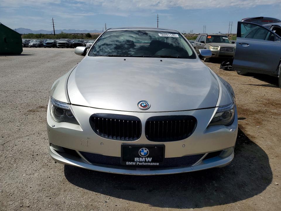 2008 BMW 6 series VIN WBAEA53518CV91681 COPART salvage auction — MECHANICAL, Az - Cert Of Title-Restored Salvage, sold $400 on 2026-07-03 (photo 5)