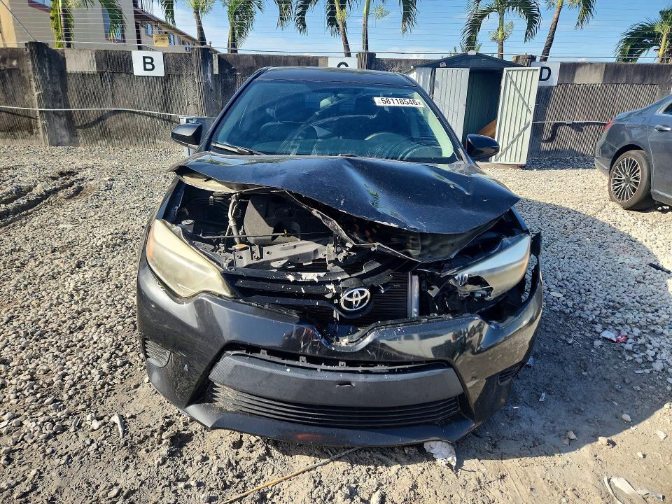 2014 Toyota Corolla VIN 2T1BURHE5EC084315 COPART salvage auction — FRONT END, Fl - Certificate Of Title, sold $1,550 on 2026-07-03 (photo 5)