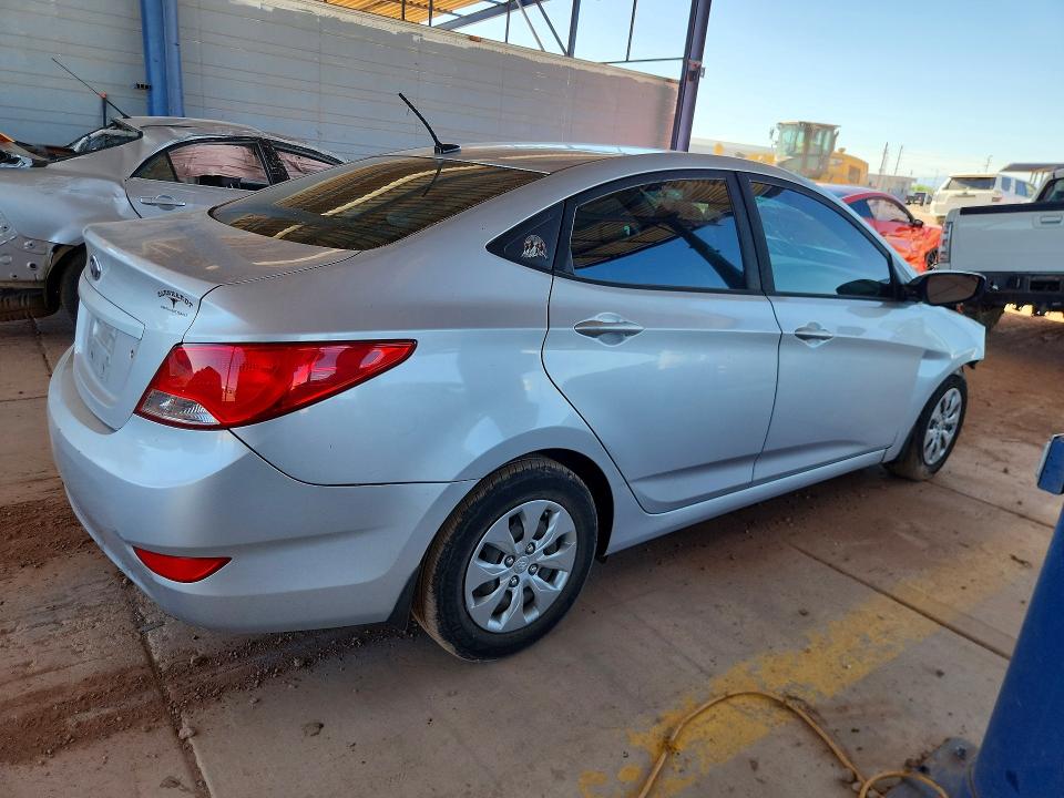 2016 Hyundai Accent VIN KMHCT4AE4GU163884 COPART salvage auction — FRONT END, Az - Cert Of Title - Salvage, sold $350 on 2026-07-02 (photo 3)