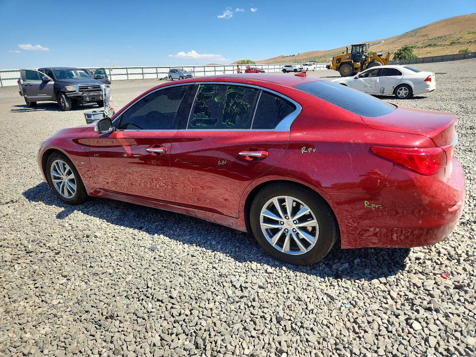 2014 Infiniti Q50 VIN JN1BV7AP5EM675974 COPART salvage auction — FRONT END, Nv - Salvage Title, sold $3,050 on 2026-07-02 (photo 2)