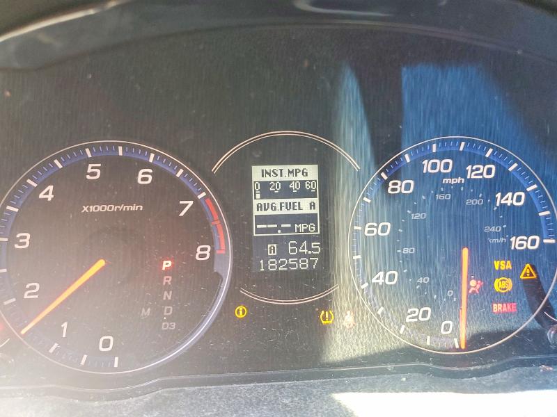 2007 Acura Tsx VIN JH4CL969X7C010590 COPART salvage auction — HAIL, Mo - Certificate Of Title (P), sold $500 on 2026-07-02 (photo 9)