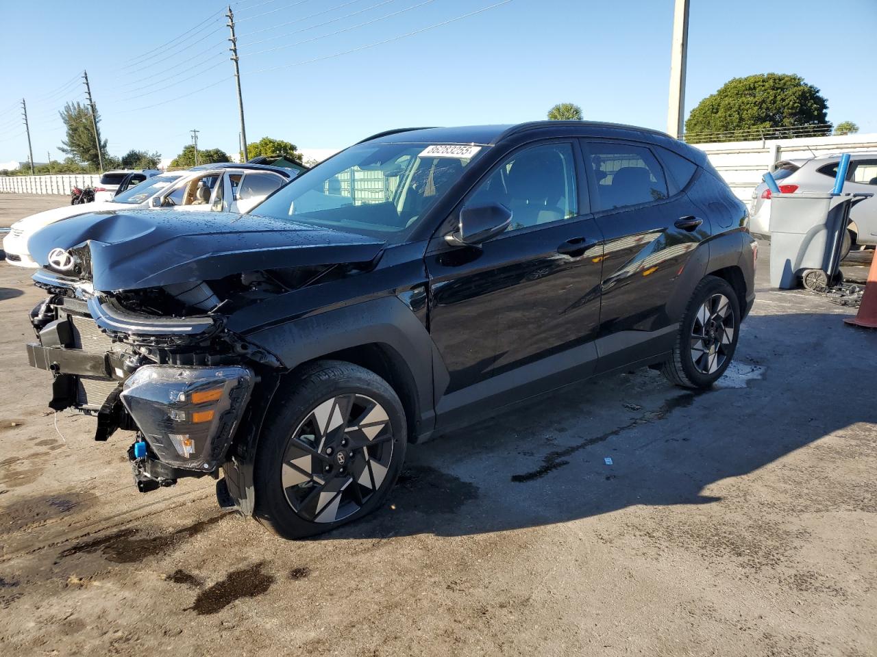 2025 Hyundai Kona VIN KM8HB3AB1SU286544 COPART salvage auction — Front End, FL - CERT OF TITLE SLVG REBUILDABLE, sold $3,500 on 2026-06-29 (photo 1)