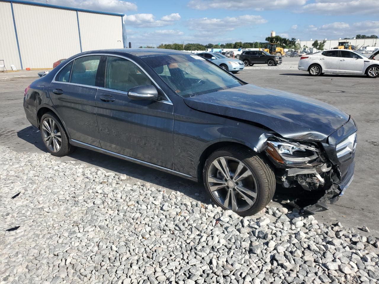 2015 Mercedes-Benz C-Class VIN 55SWF4KB4FU032554 COPART salvage auction — Front End, FL - CERT OF TITLE SLVG REBUILDABLE, sold $2,200 on 2025-12-15 (photo 4)