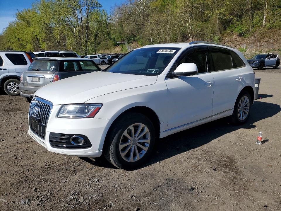 2015 Audi Q5 VIN WA1CFAFP0FA051713 COPART salvage auction — FRONT END, Ny - Certificate Of Title, sold $1,200 on 2026-07-02 (photo 1)
